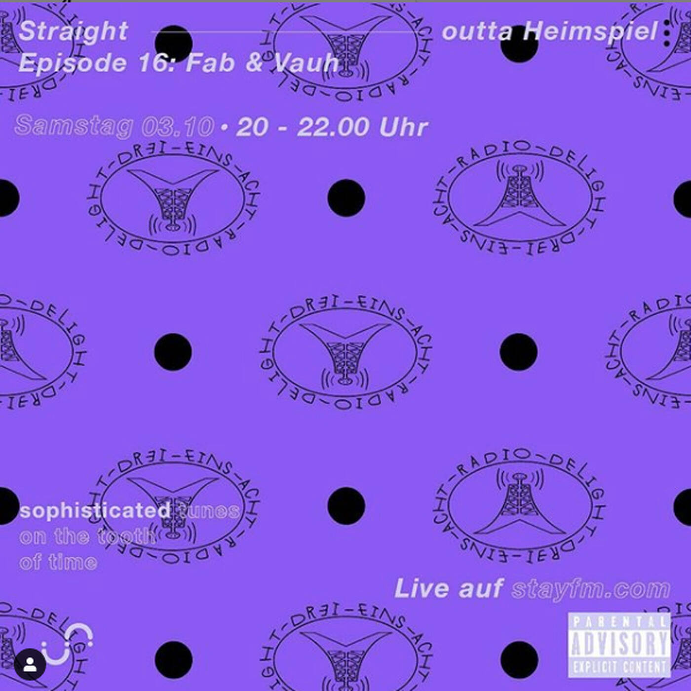 radio delight drei eins acht 16 - fab & vauh - 03.10.20 episode artwork