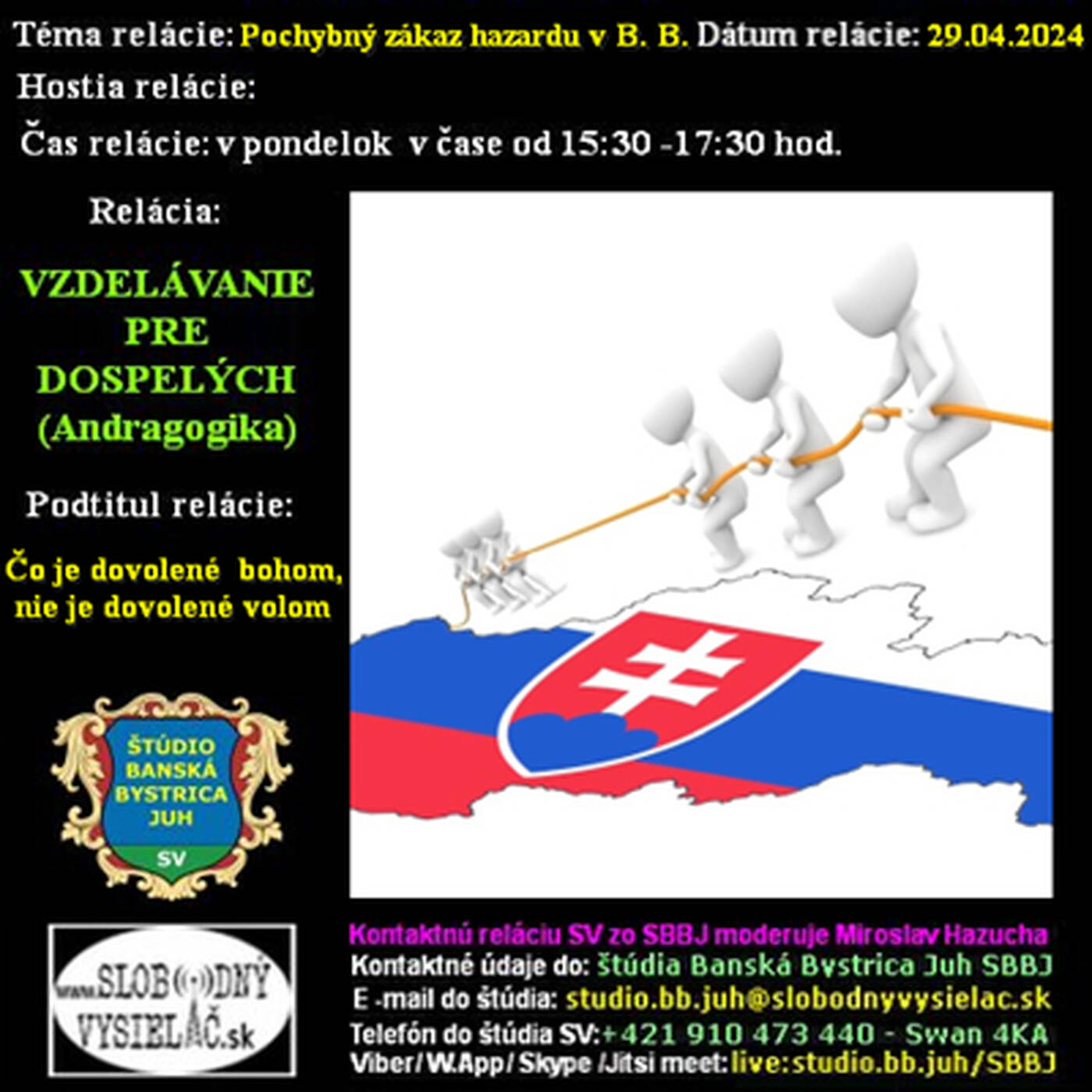 Vzdelávanie pre dospelých 399 - 2024-04-29 Pochybný zákaz hazardu v B. Bystrici episode artwork