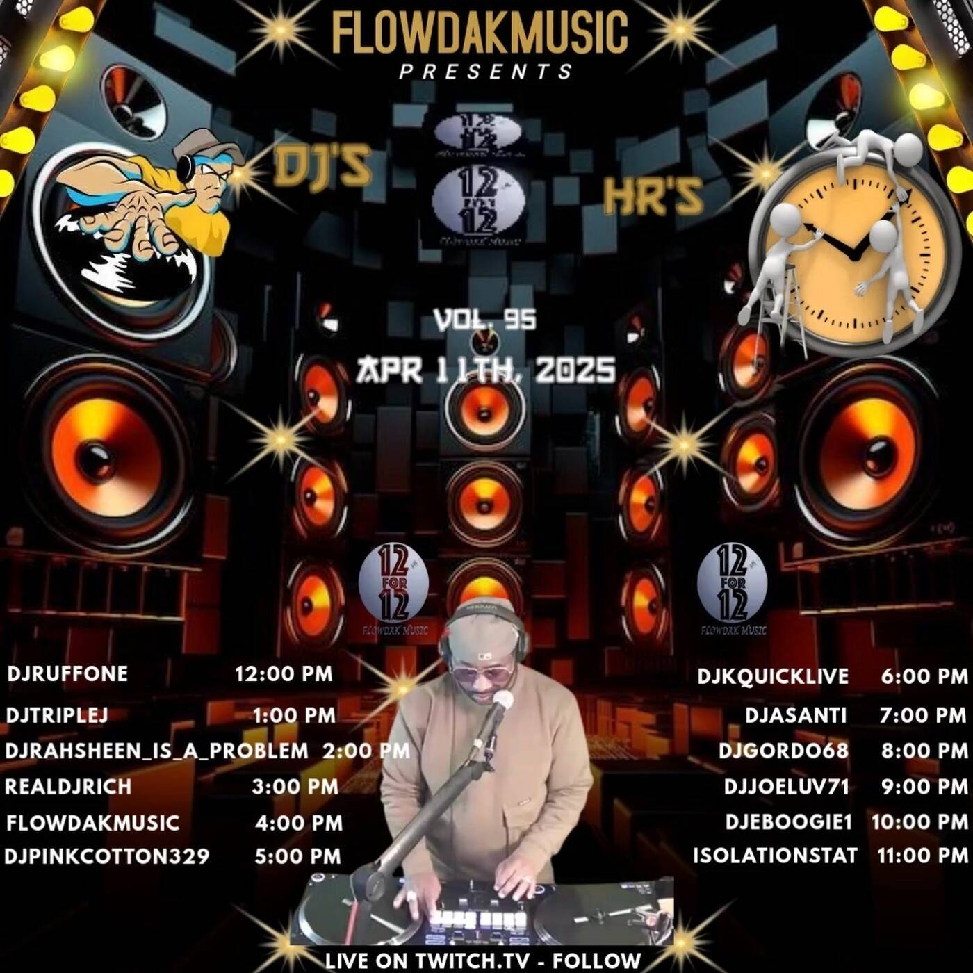 12FOR1212DJsFOR12HRSRAID️TRAINVL95Powered By @flowdakmusic 6-7PMEST (APR 11, 2025) episode artwork