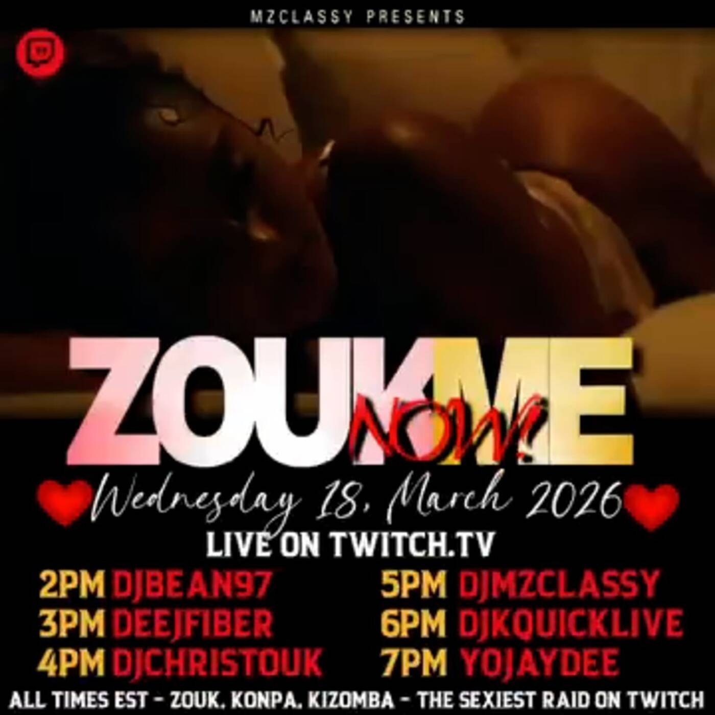 ZOUK ME NOW🚄RAID💃🏾TRAIN🚆 Hosted By @djmzclassy 🕕6-7🕖PM🚨EST‼️(MAR 18, 2026) episode artwork