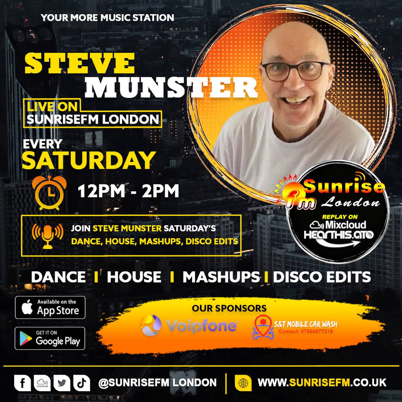 Steve Munster - Sat 15th August 2026 episode artwork