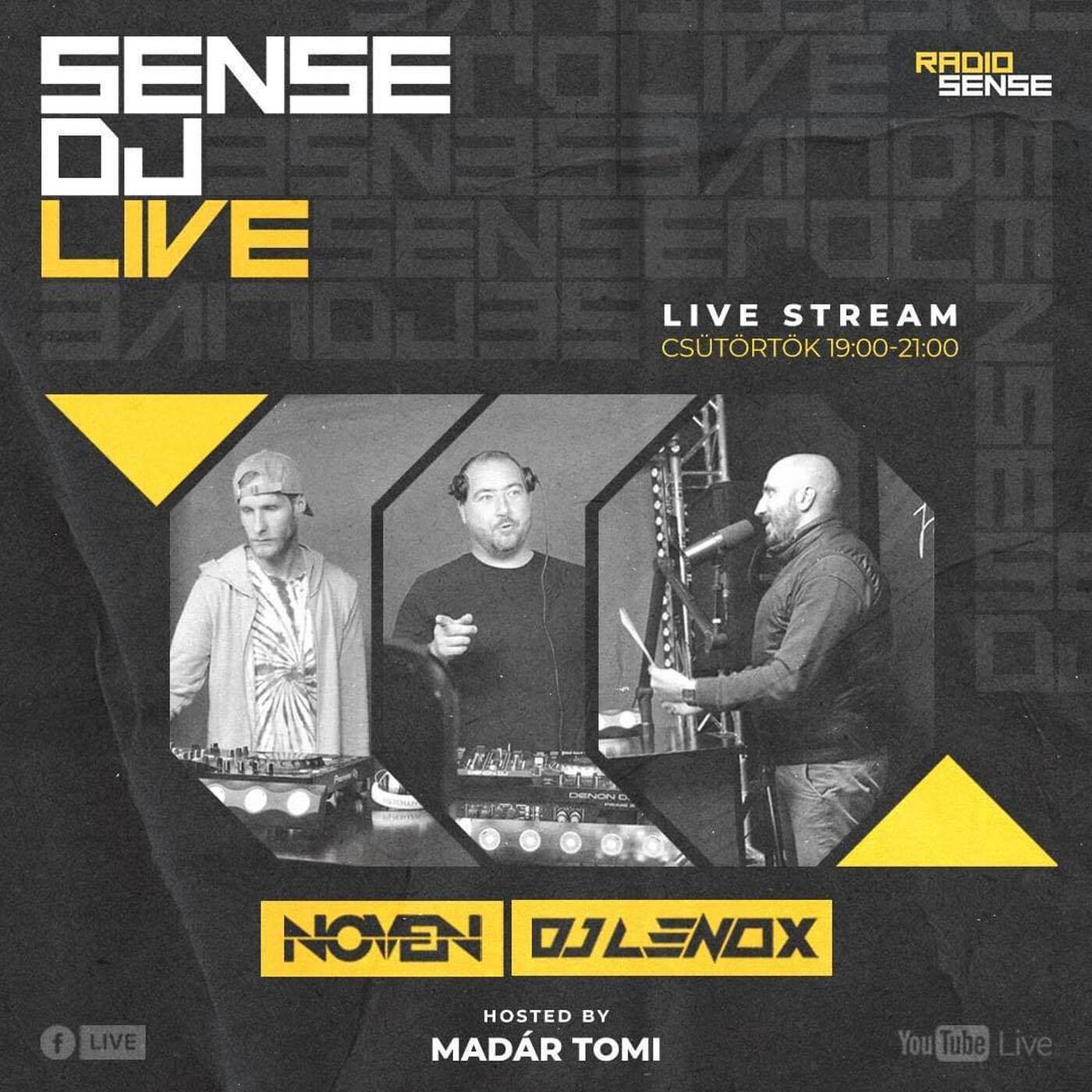 SenseDj LIVE MAX VARION & NOVEN Host. Madár Tomi @ Radio Sense 2024.11.14 episode artwork