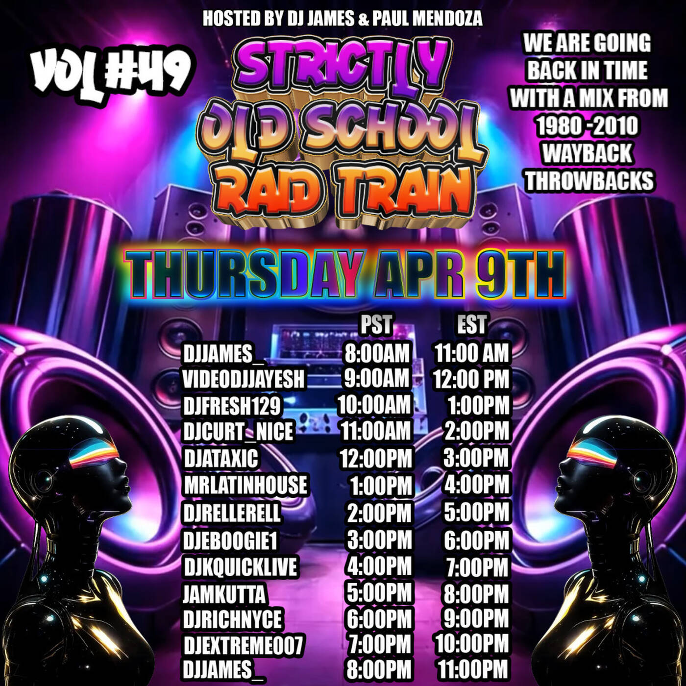 STRICTLY OLD SCHOOLRAIDTRAINVOL.49 Powered By @paulmendoza51 & @DJJames_ 7-8PMEST‼️(APR 9, 2026) episode artwork