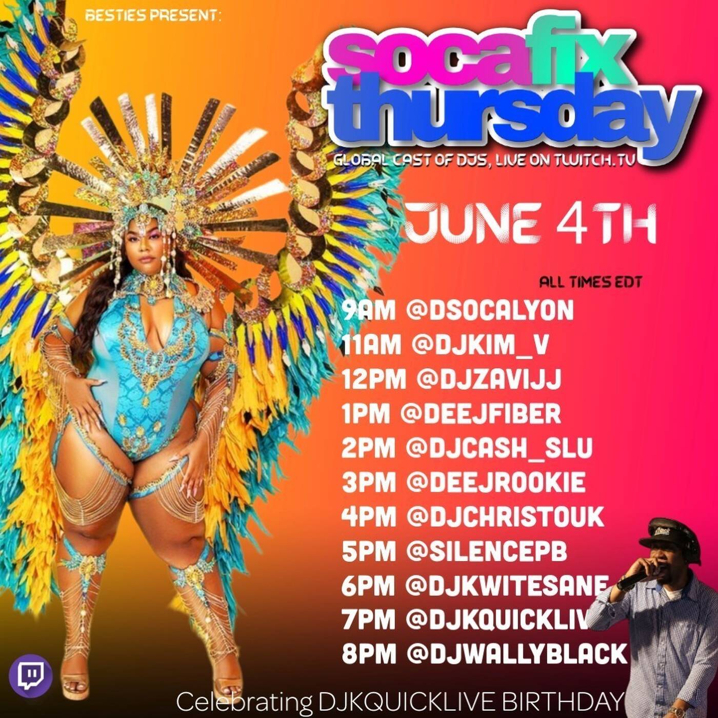 SOCA FIX THURSDAYRAIDTRAINHBD @djkquicklive Hosted By The BESTIES 7-8PMEST‼️(JUNE 4, 2026) episode artwork