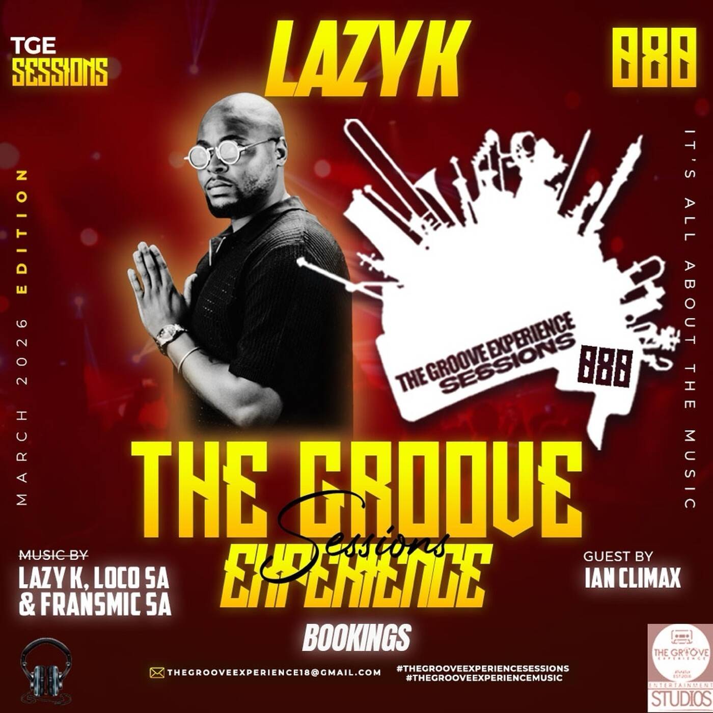 The Groove Experience Sessions 080 [2026 March Edition](Mixed By Lazy K SA)