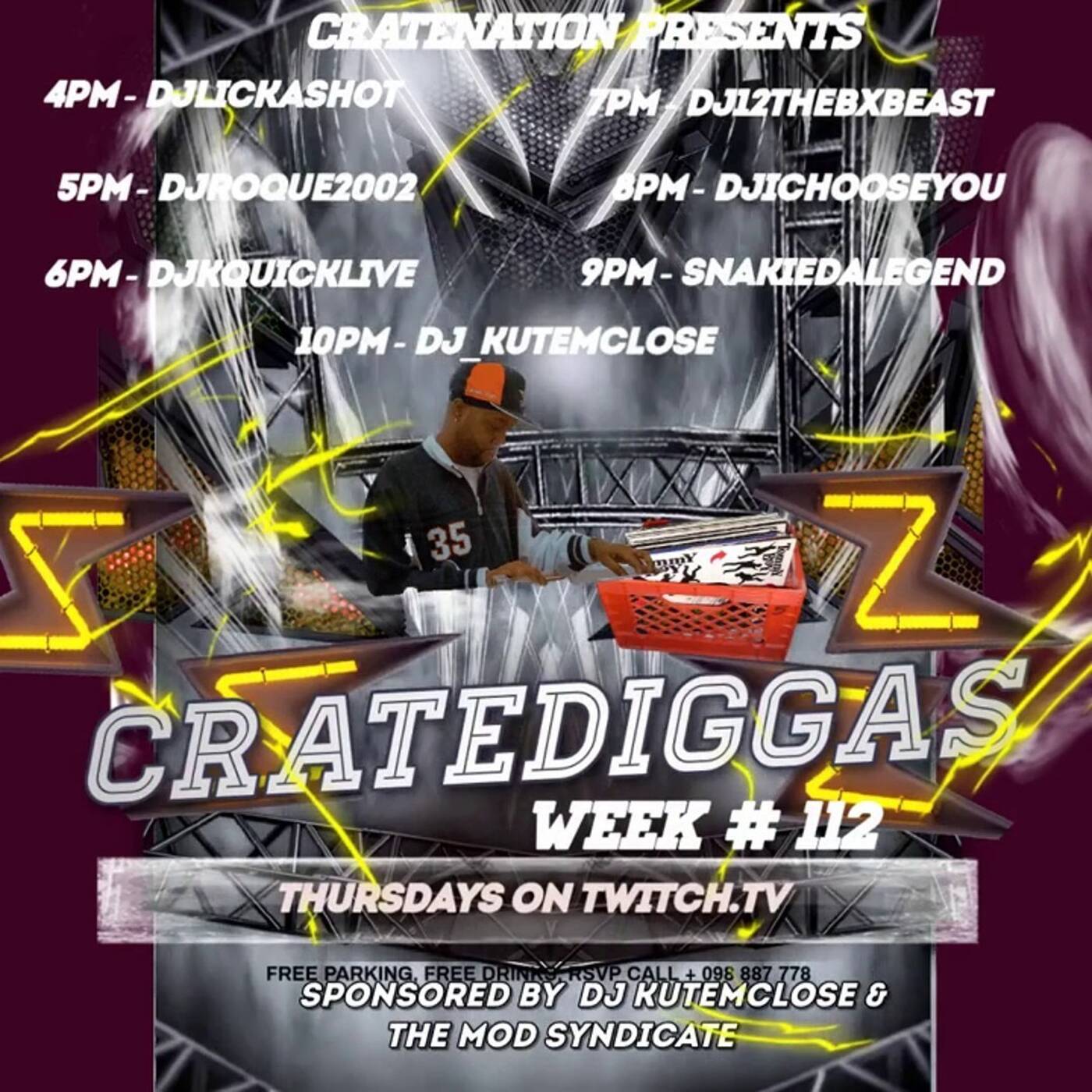 CRATEDIGGASRAIDTRAINWEEK#112 Sponsored By @djkutemclose 6-7PMEST‼️  (JAN 16, 2025) episode artwork