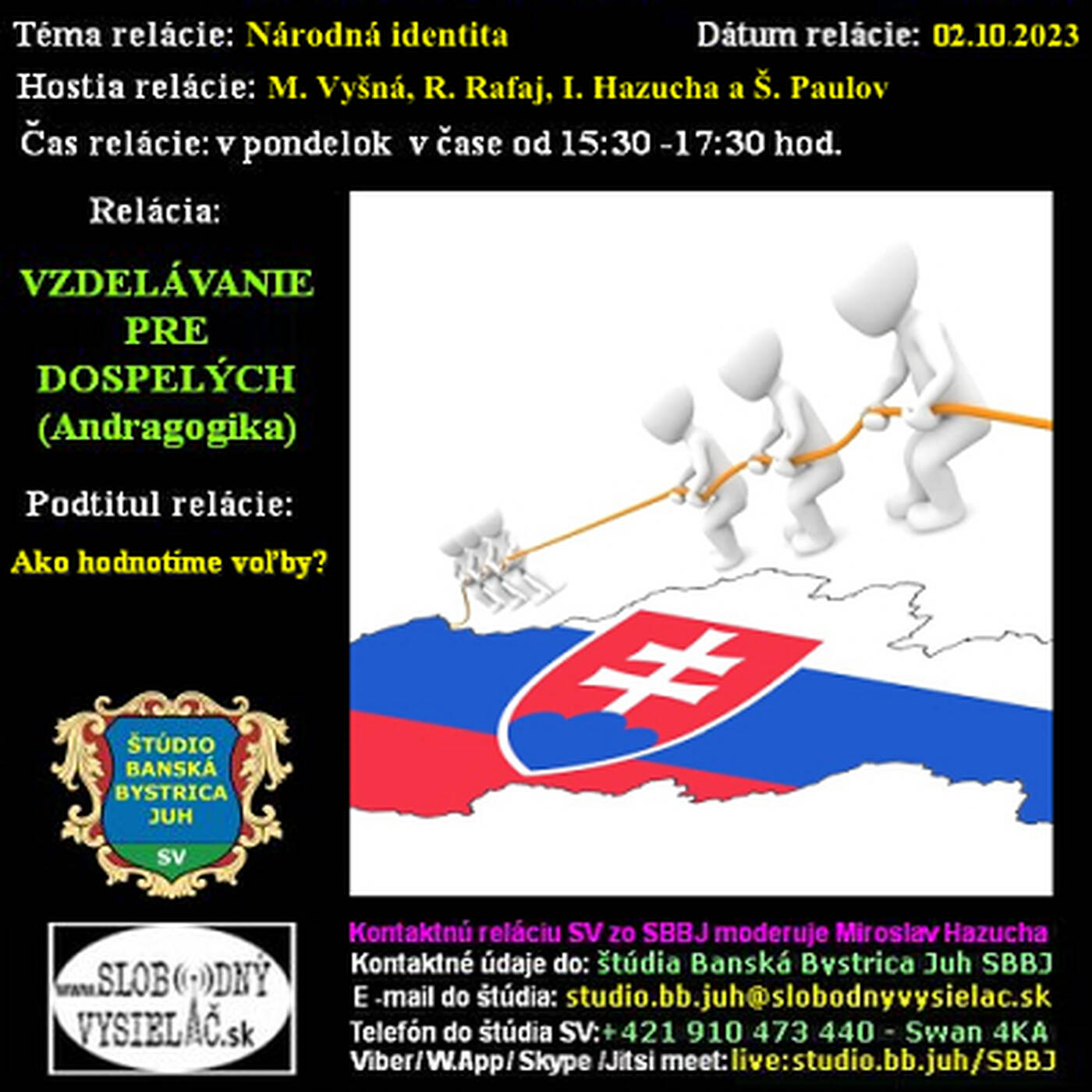 Vzdelávanie pre dospelých 371 - 2023-10-02 Ako hodnotíme voľby ? episode artwork