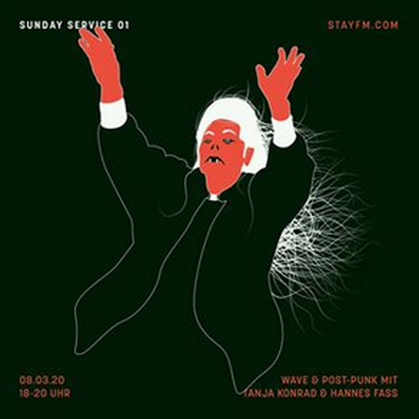 sunday service 01 wave & post-punk - tanja konrad & hannes fass - 08.03.20 episode artwork