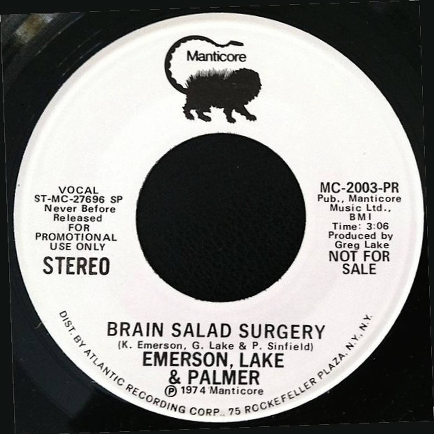45 Emerson, Lake & Palmer - Brain Salad Surgery (Cold 1974 Manticore Promo Stereo) episode artwork
