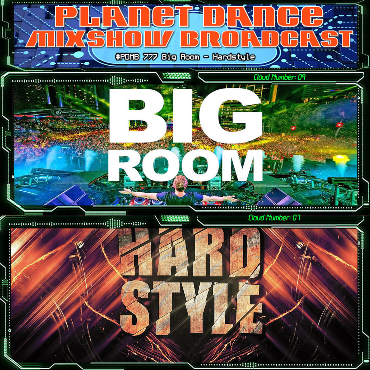 Planet Dance Mixshow Broadcast 777 Big Room - Hardstyle episode artwork