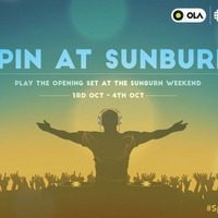 Sunburn opening set #SpinWithOLA @olacabs by REICK