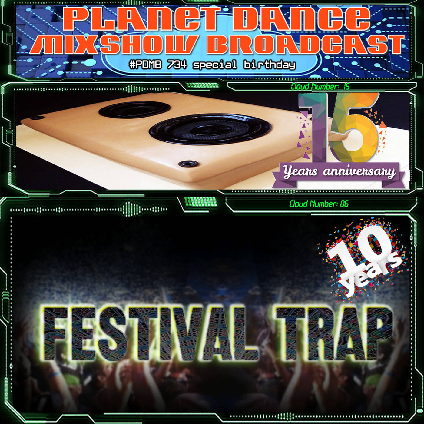 Planet Dance Mixshow Broadcast 734 special birthday episode artwork