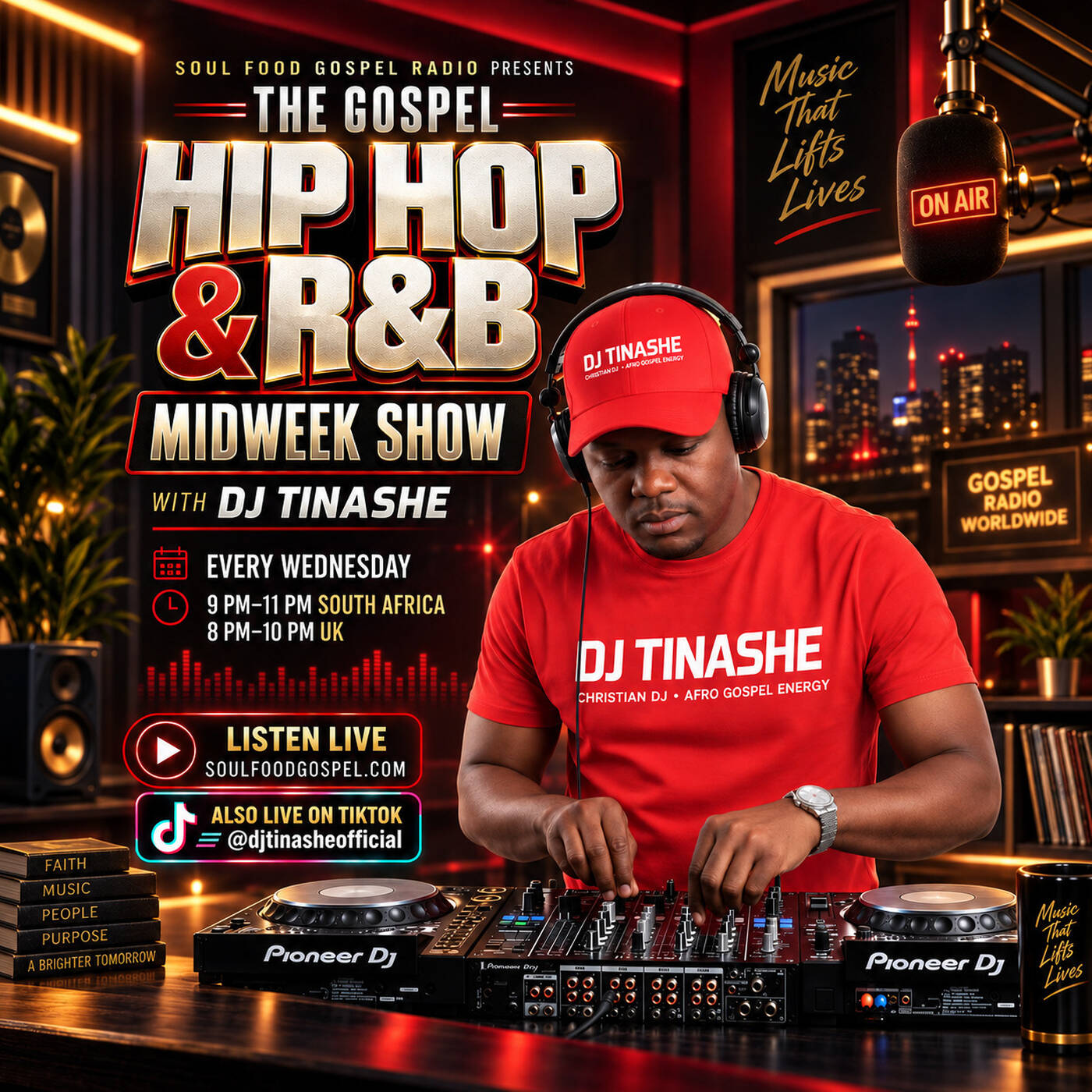 Midweek The Gospel R&B HIP HOP Show 09-09-2026 DJ Tinashe on Soul Food Gospel Radio