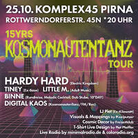 BINNE @ 15YRS Kosmonautentanz, Komplex45 Pirna, Sa 25.10.25 - 20-22 Uhr by KOSMONAUTENTANZ