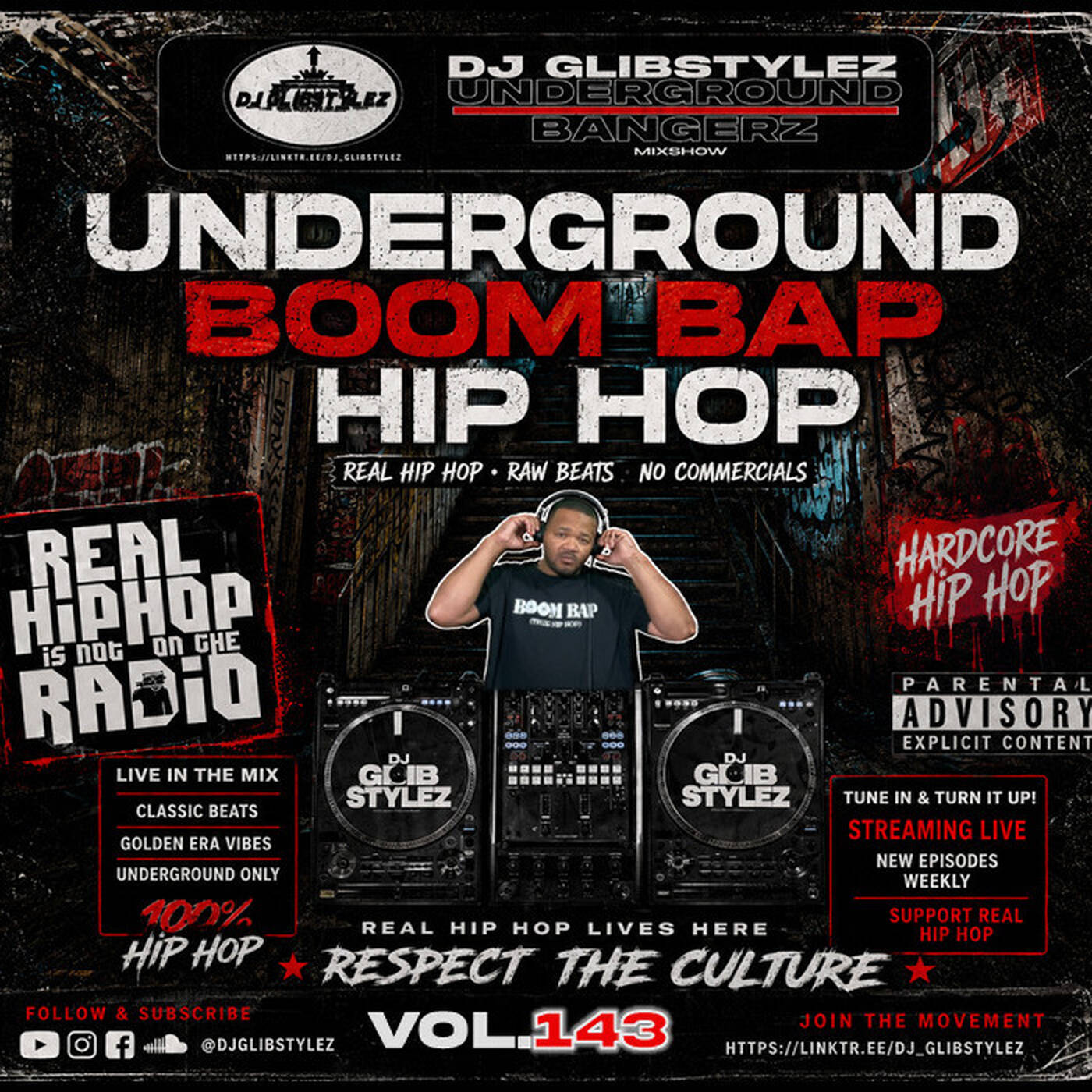 DJ GlibStylez - The Underground Bangerz Hip Hop Mixshow Vol.143 episode artwork