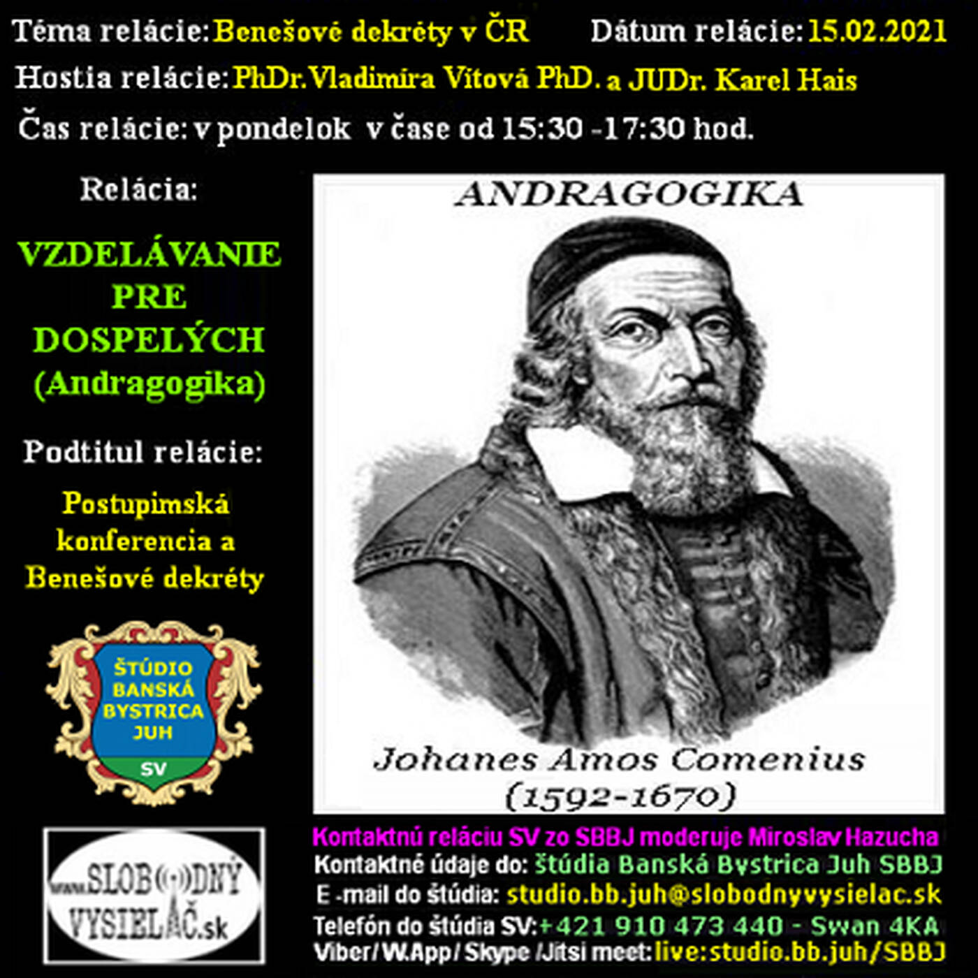 Vzdelávanie pre dospelých 236 - 2021-02-15 Benešové dekréty v ČR episode artwork