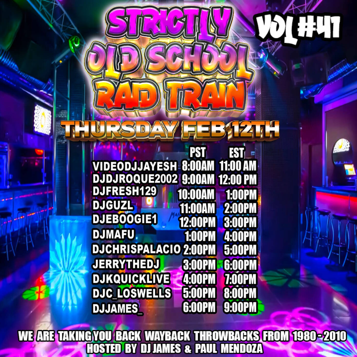 STRICTLY OLD SCHOOLRAIDTRAINVOL.41 Powered By @paulmendoza51 & @DJJames_ 7-8PMEST‼️(FEB 11, 2026) episode artwork