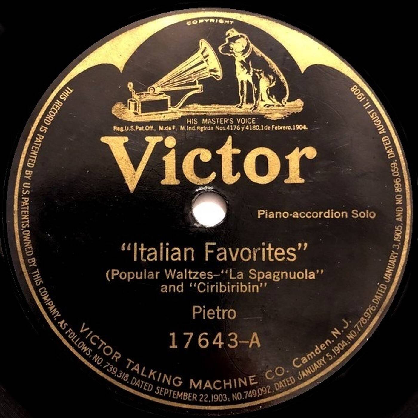78 Pietro Deiro - Italian Favorites (Accordian 1914 Victor 17643) episode artwork