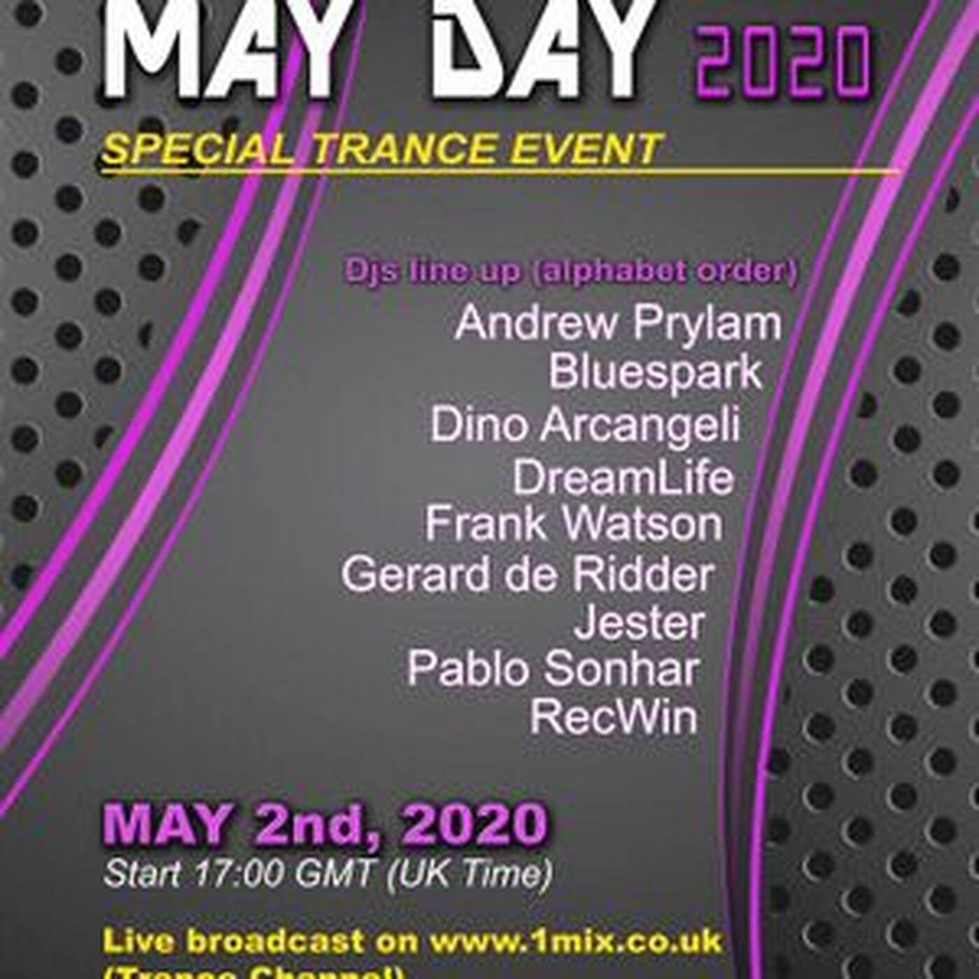 Pablo Sonhar @pablosonhar - May Day 2020 Celebration in 1mix radio episode artwork