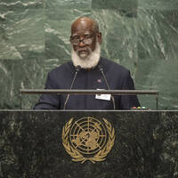 Ministro De Asuntos Exteriores De Belice Ante La ONU by Nosotros Unidos Con Belize