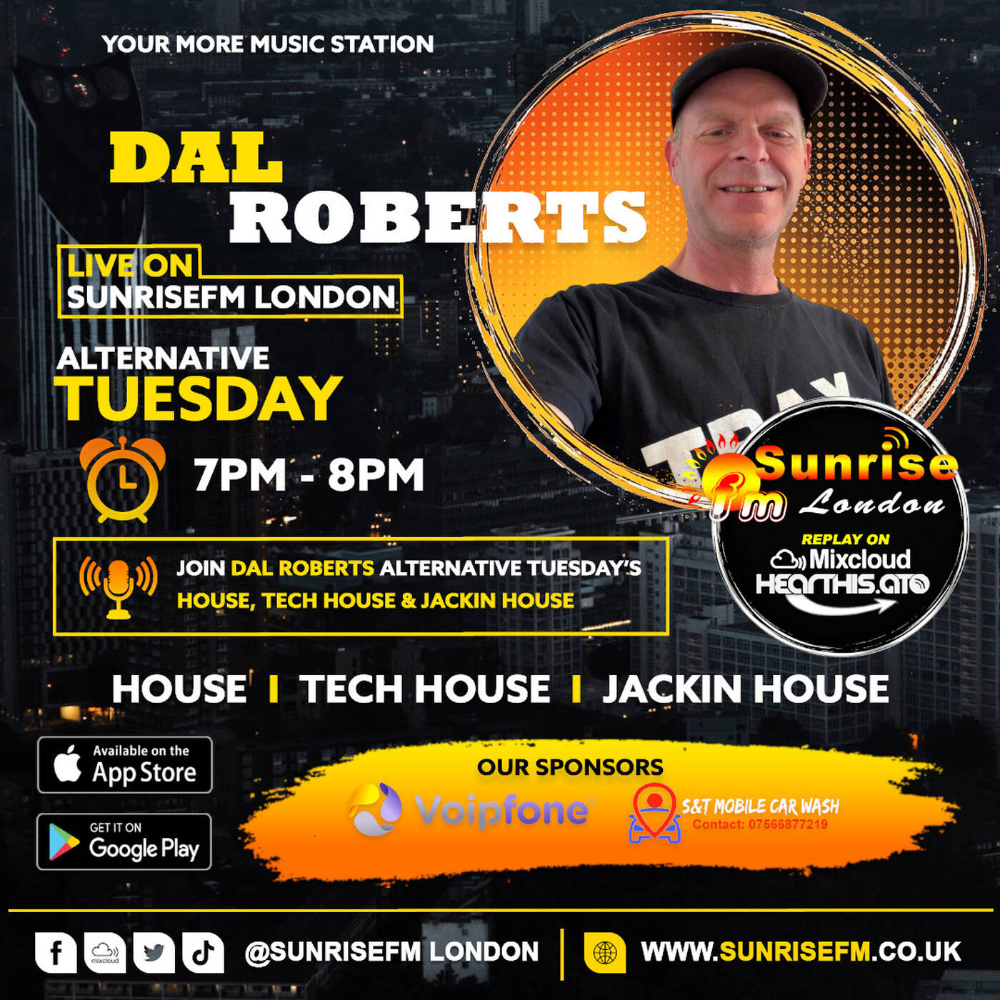 Dal Roberts - Tues 4th Aug 2026