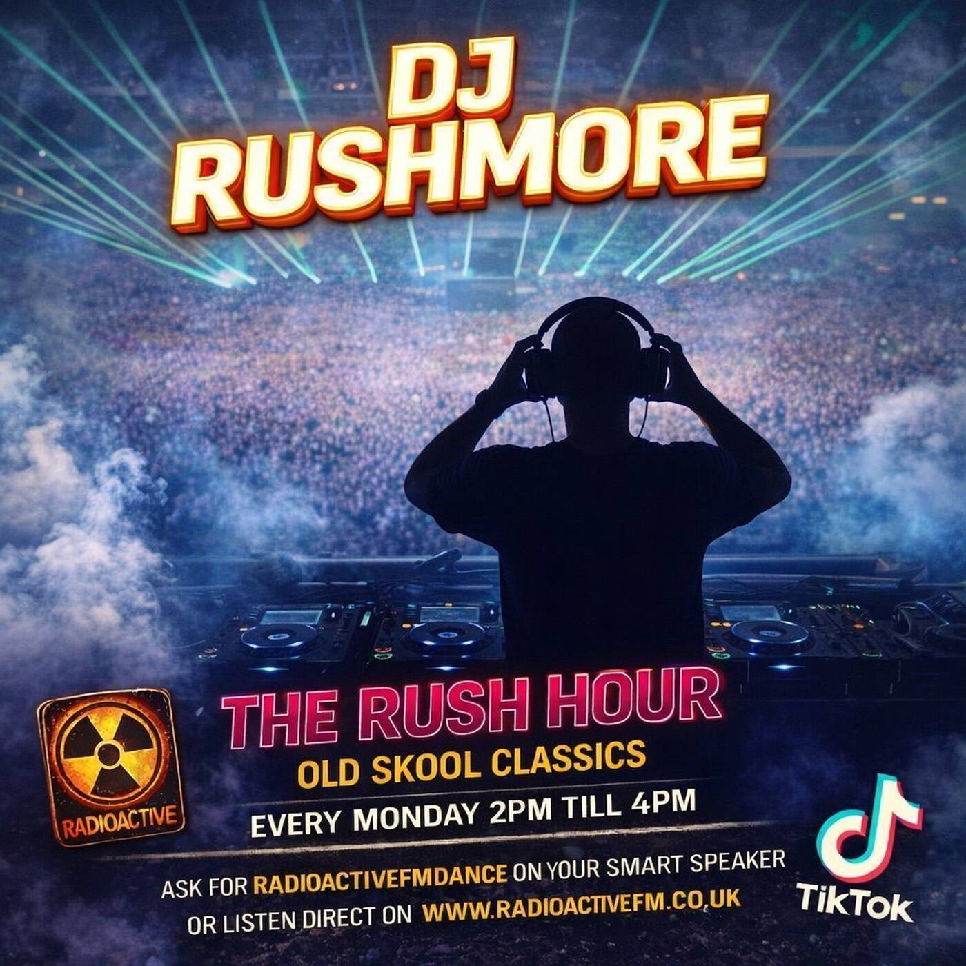 12'01'26 DJ RUSHMORE presents THE RUSH HOUR live on www.radioactivefm.co.uk episode artwork
