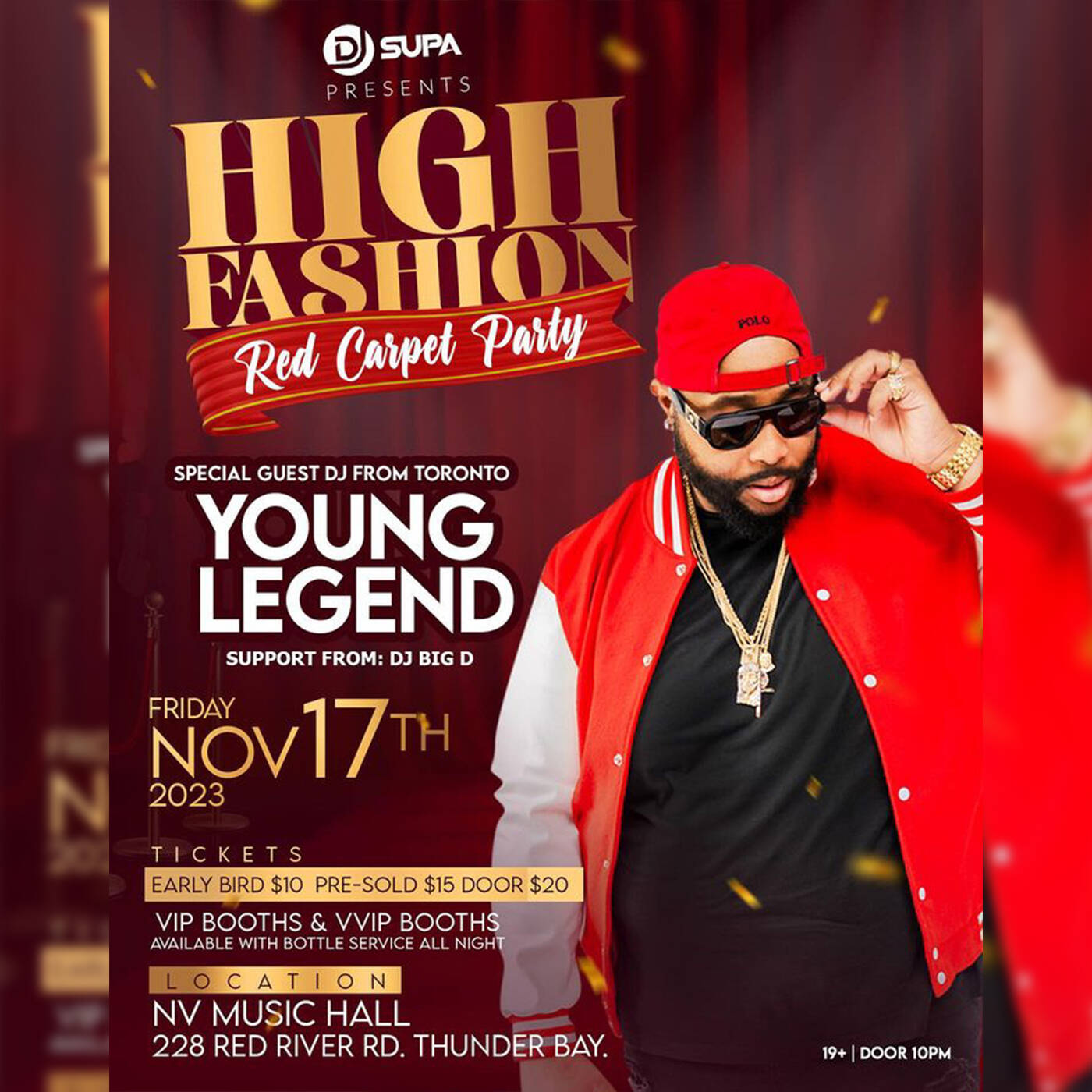 HIGH FASHION RED CARPET - THUNDERBAY - LIVE AUDIO — DJ YOUNG LEGEND  cover