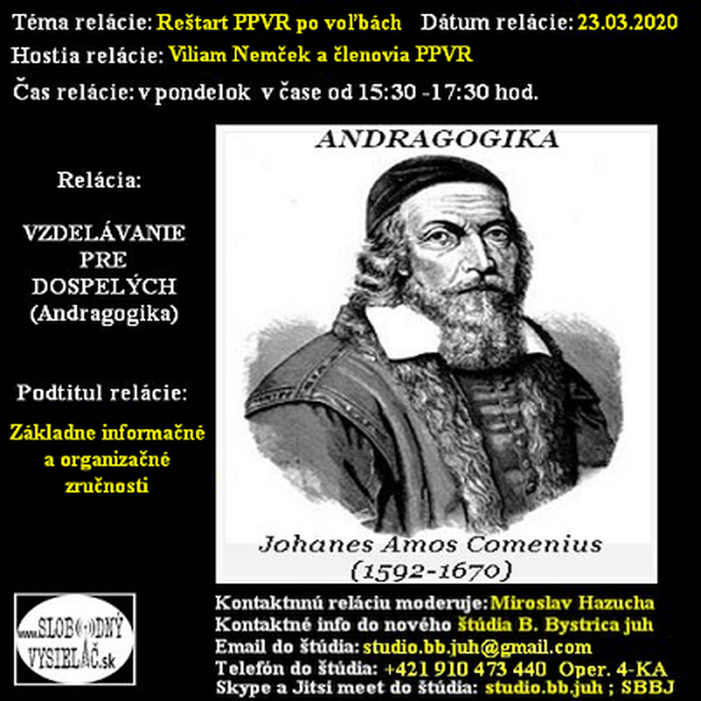 Vzdelávanie pre dospelých 189 - 2020-03-23 Reštart PPVR po voľbách episode artwork