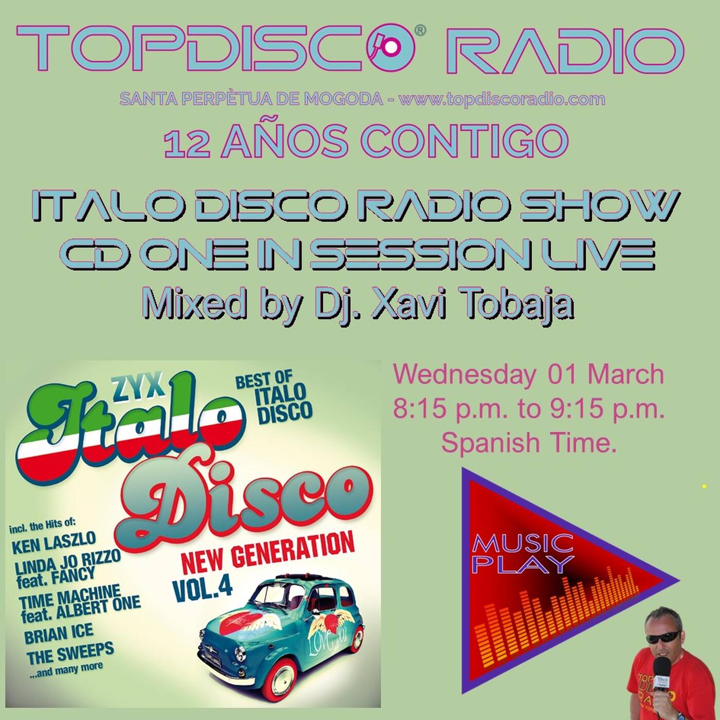 Music Play Programa 189 ZYX Italo Disco Radio Show 12 episode artwork