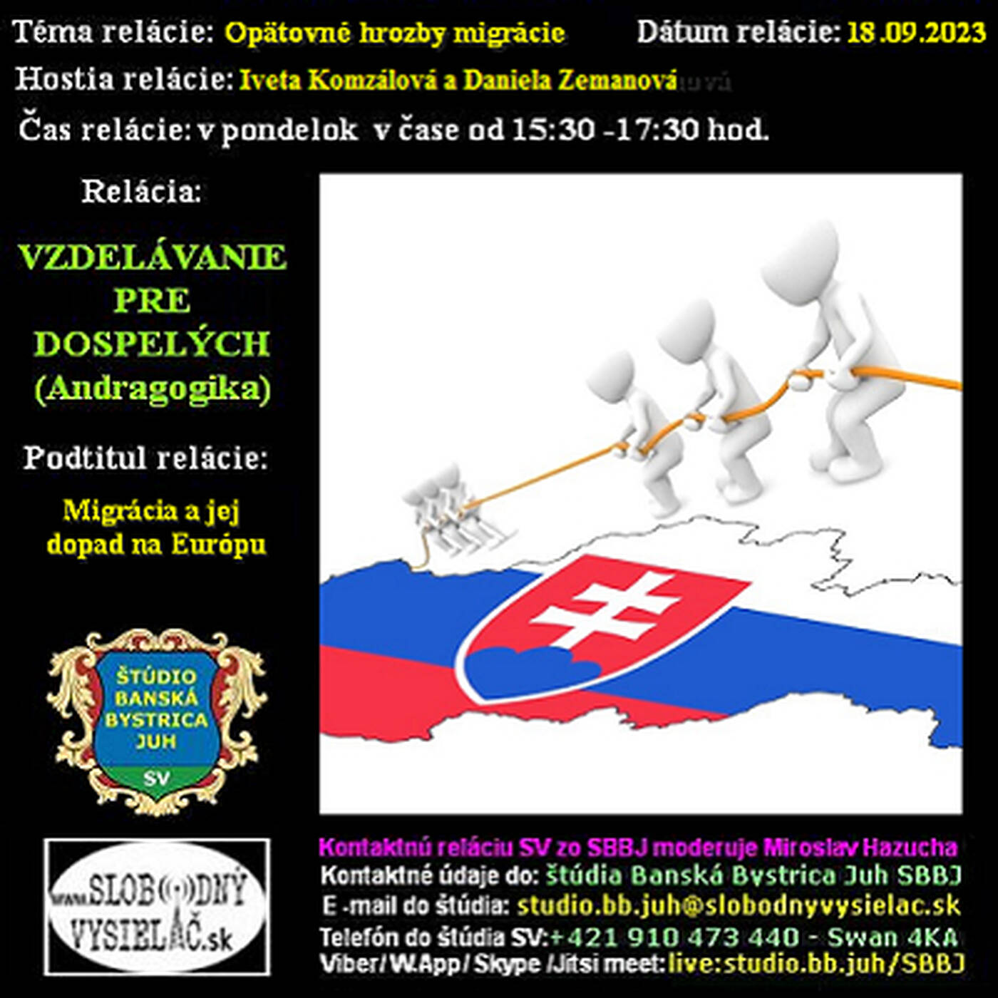Vzdelávanie pre dospelých 369 - 2023-09-18 Opätovné hrozby migrácie episode artwork
