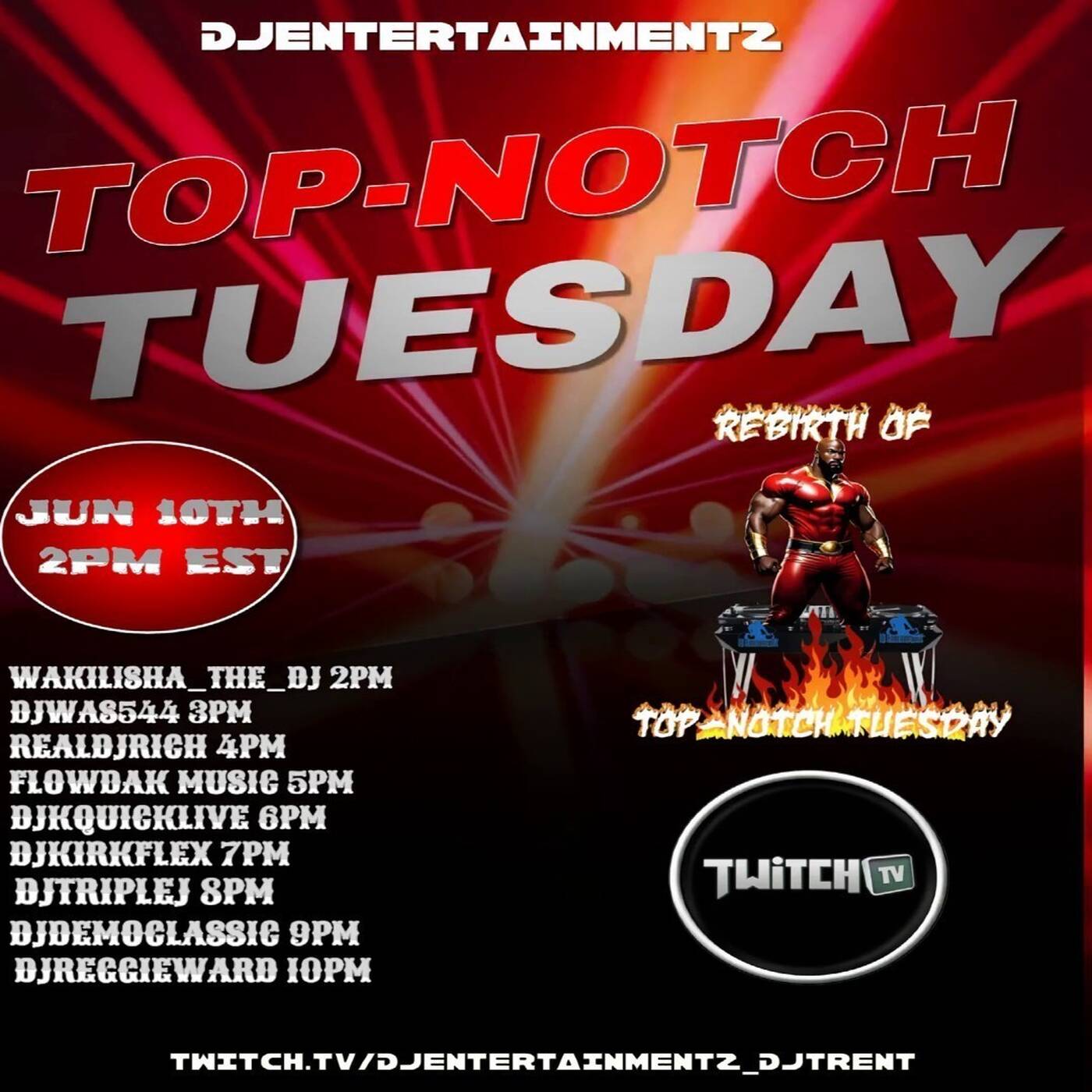 TOPNOTCHTUESDAYREBIRTHRAIDTRAINHosted By @djentertainmentz_djtrent 6-7PMEST‼️ (JUNE 10, 2025) episode artwork
