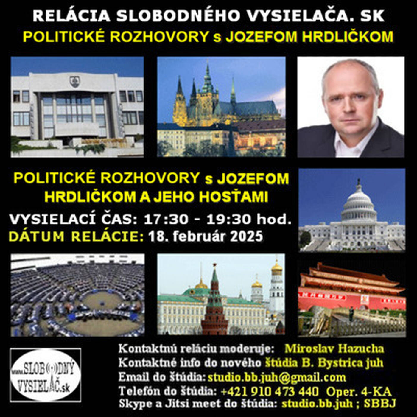 Politické rozhovory 229 - 2025-02-18 PhDr. Ing. Jozef Hrdlička PhD. episode artwork