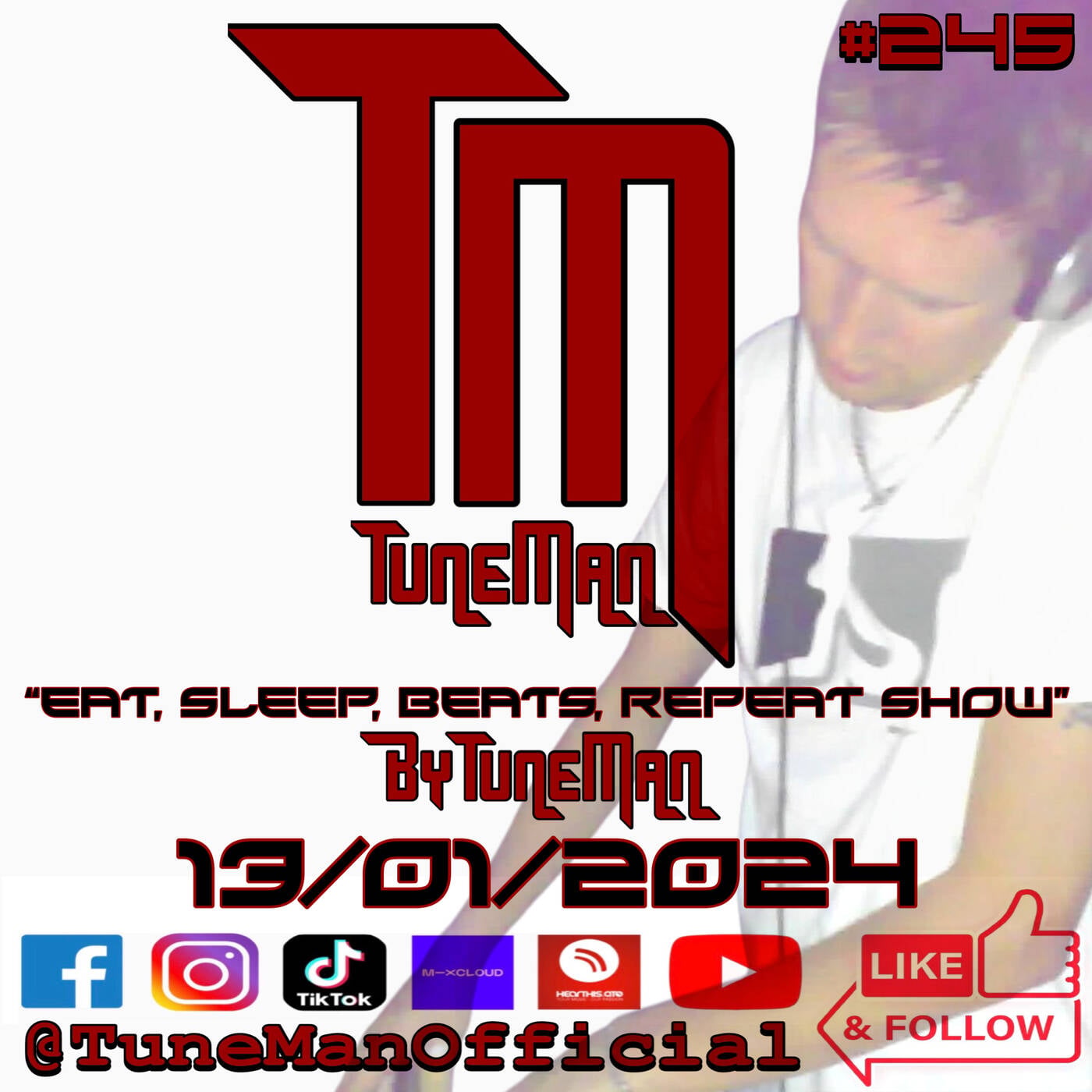 TuneMan presents "Eat Sleep, Beats, Repeat" - Recorded live by TuneMan Official 13/01/2024 episode artwork