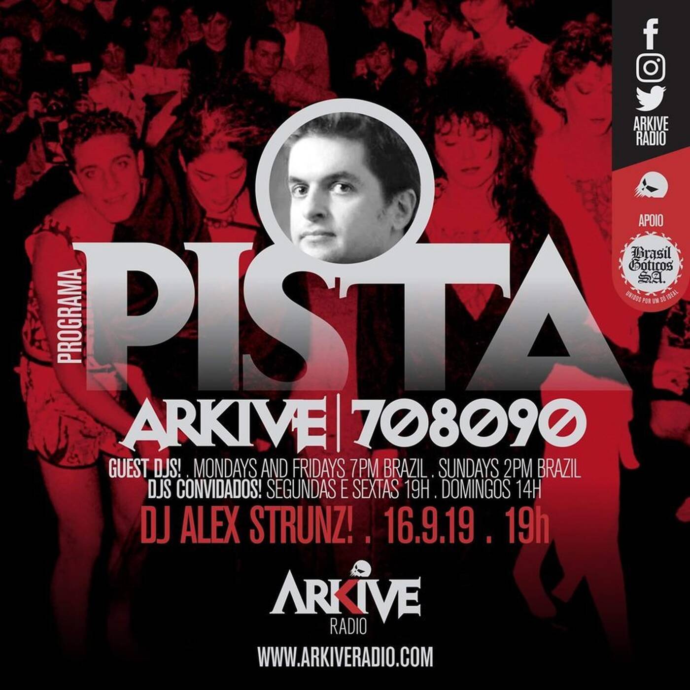 Dj Alex Strunz @ PISTA ARKIVE RADIO 70-80-90 - 16-09-2019 episode artwork