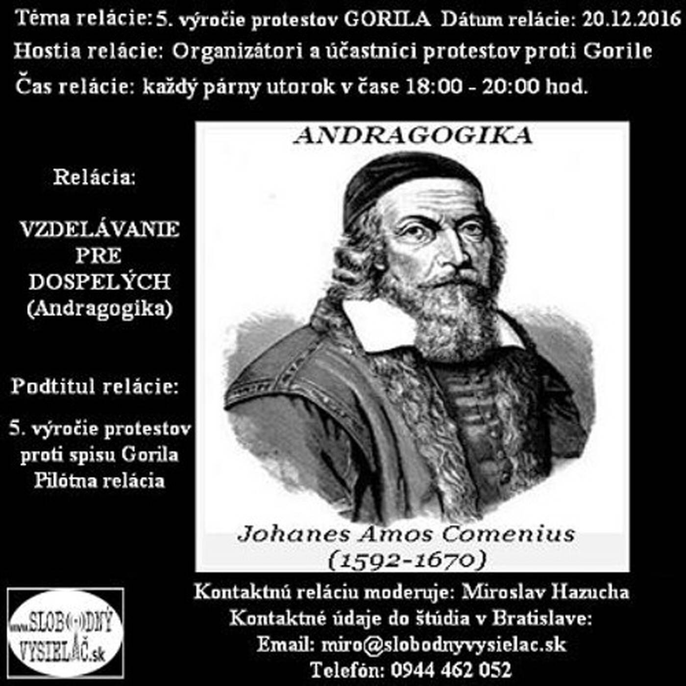 Vzdelávanie pre dospelých 36 - 2016-12-20 5. výročie Gorily episode artwork