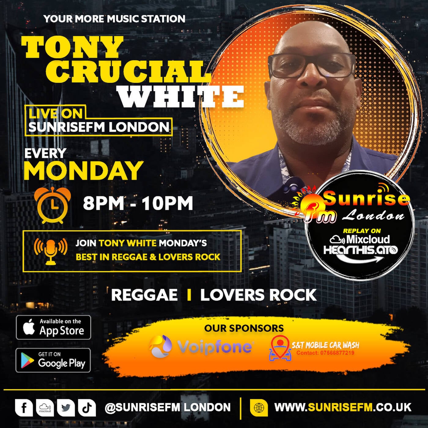 Tony Crucial White - Mon 17th Aug 2026 episode artwork
