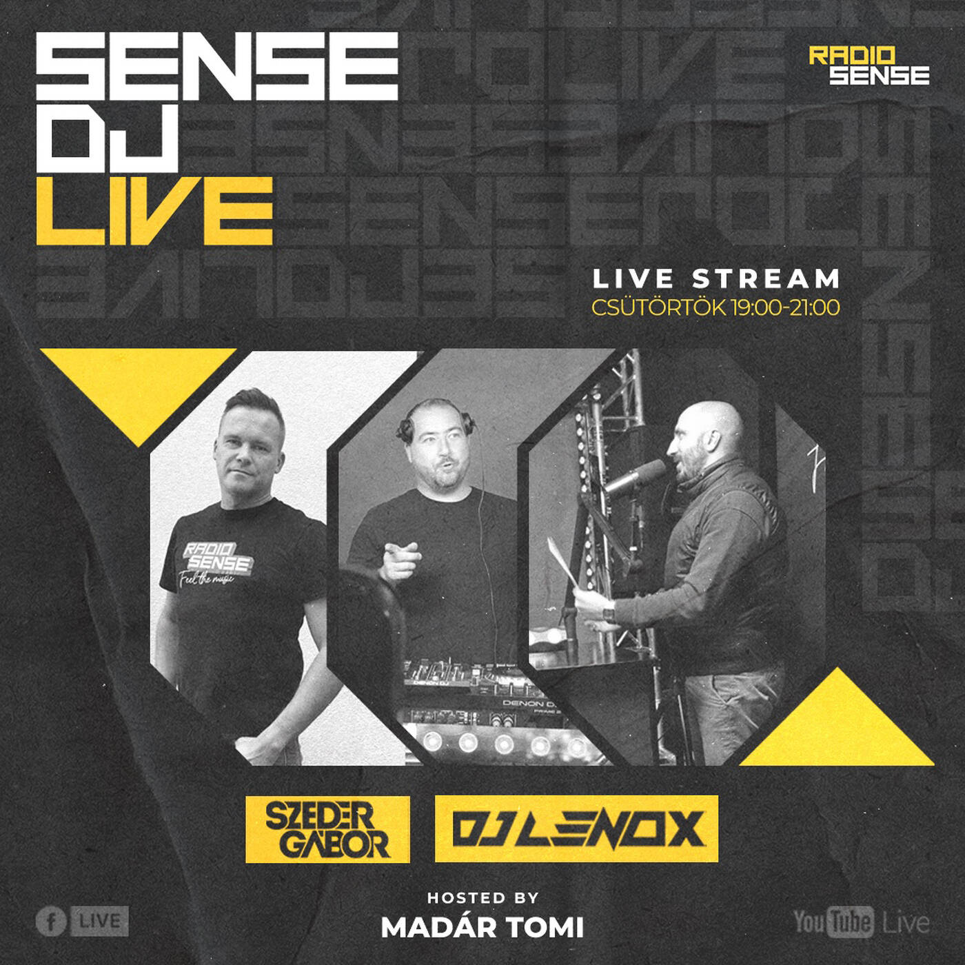 SenseDj LIVE DJ LENOX & DJ SZEDER Host. Madár Tomi @ Radio Sense 2025.01.30 DISCO Story episode artwork