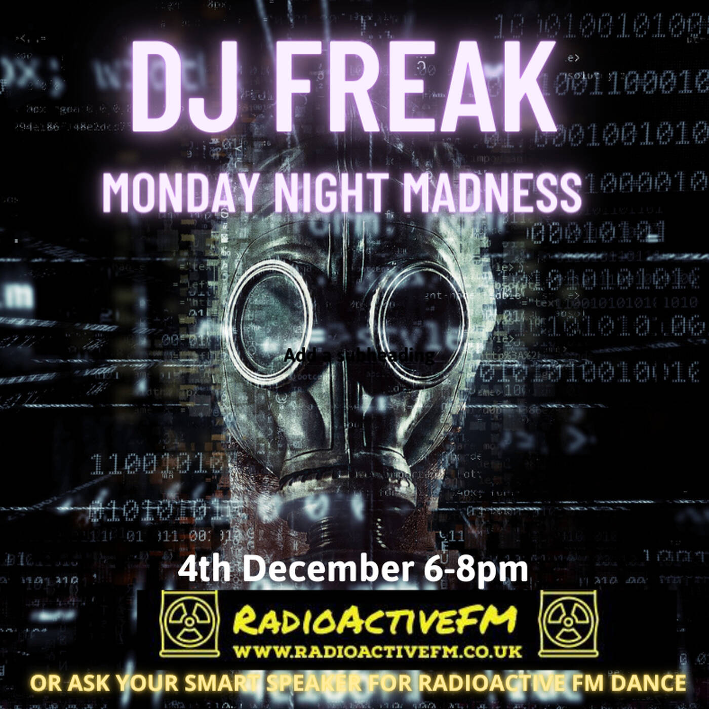 DJ Freak's Monday Night Madness 4th December 2023 episode artwork