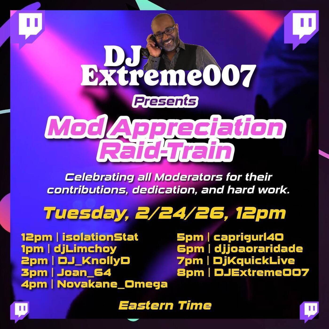 MOD APPRECIATION🚄RAID💬TRAIN🚆Powered By @djextreme007 🕖7-8🕗PM🚨EST‼️(FEB 24, 2026) episode artwork