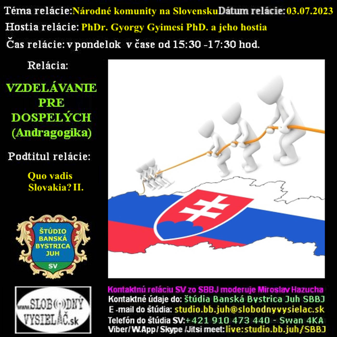 Vzdelávanie pre dospelých 358 - 2023-07-05 Národné komunity na Slovensku episode artwork