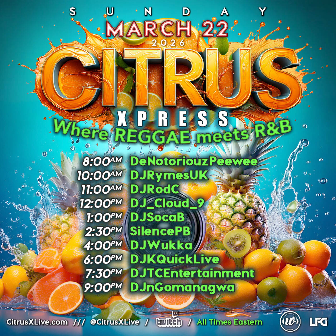 CITRUS EXPRESSRAIDTRAINHosted By @djwukka 6-7:30PMEST‼️(MAR 22, 2026) episode artwork