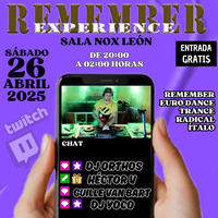 Remember Experience 4 Hector V@Live Sala Nox (26-04-2025)final by HectorVDj