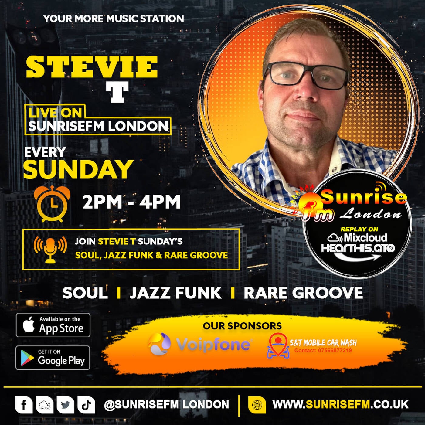 Stevie T (The Soul Agenda) - Sun 16th Aug 2026 episode artwork