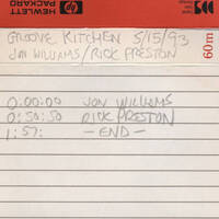 Groove Kitchen - DJs Jon Williams &amp; Rick Preston - 5-15-93 by ninetiesDJarchives