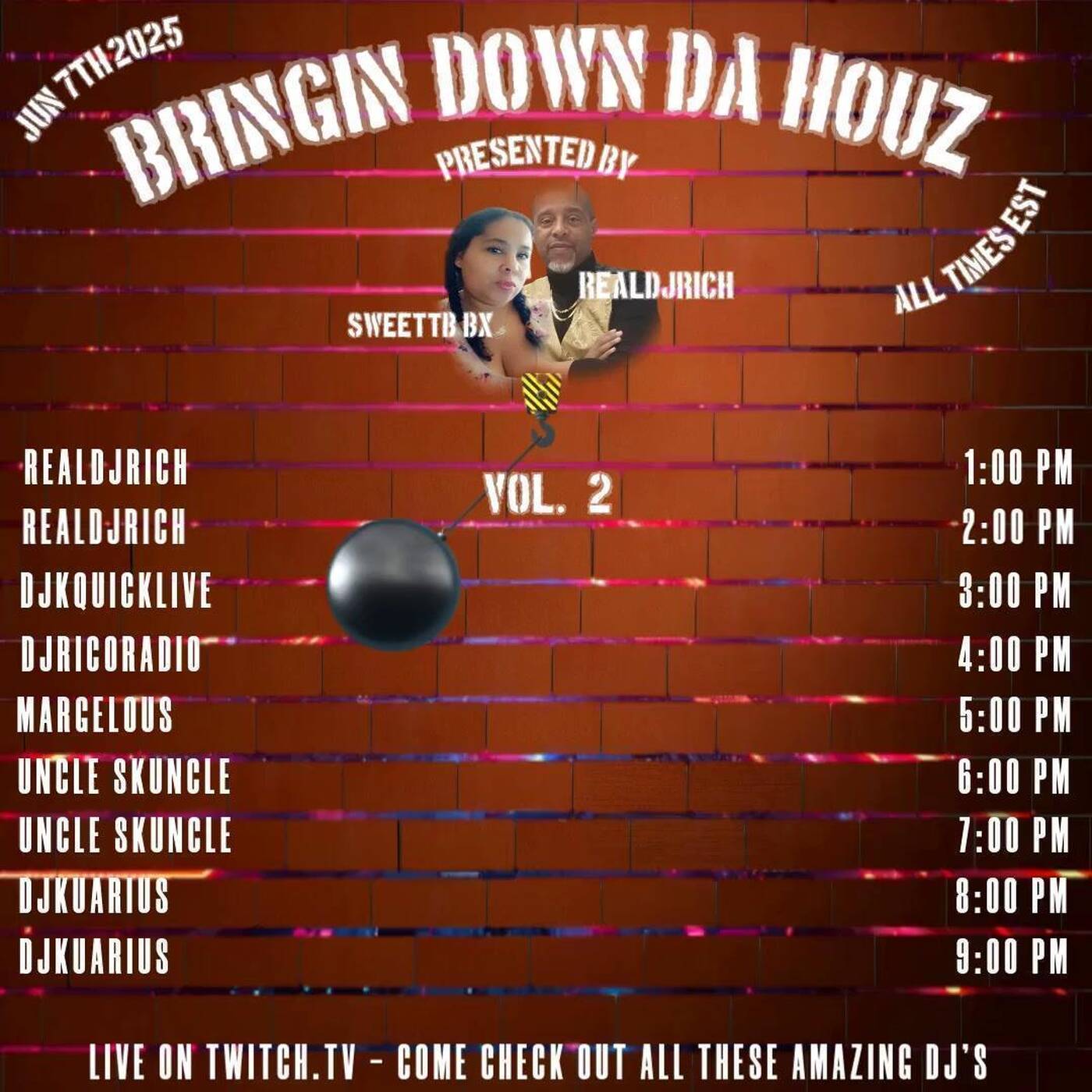 BRINGINDOWNDAHOUZRAIDTRAINPresented By @sweettb_bx & @realdjrich 3-4PMEST‼️(JUNE 07, 2025) episode artwork