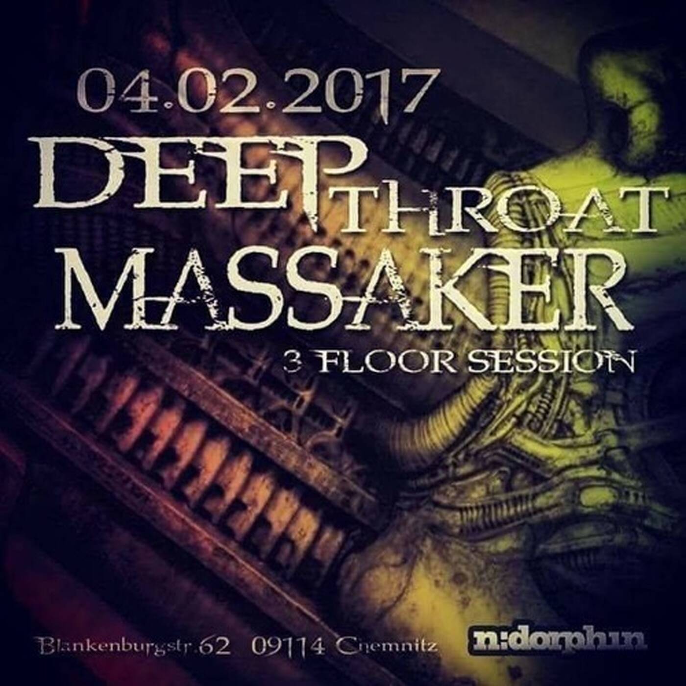 DJ Sacrifice @ Deep Throat Massaker 7 04.02.2017 Ndorphin Club Chemnitz