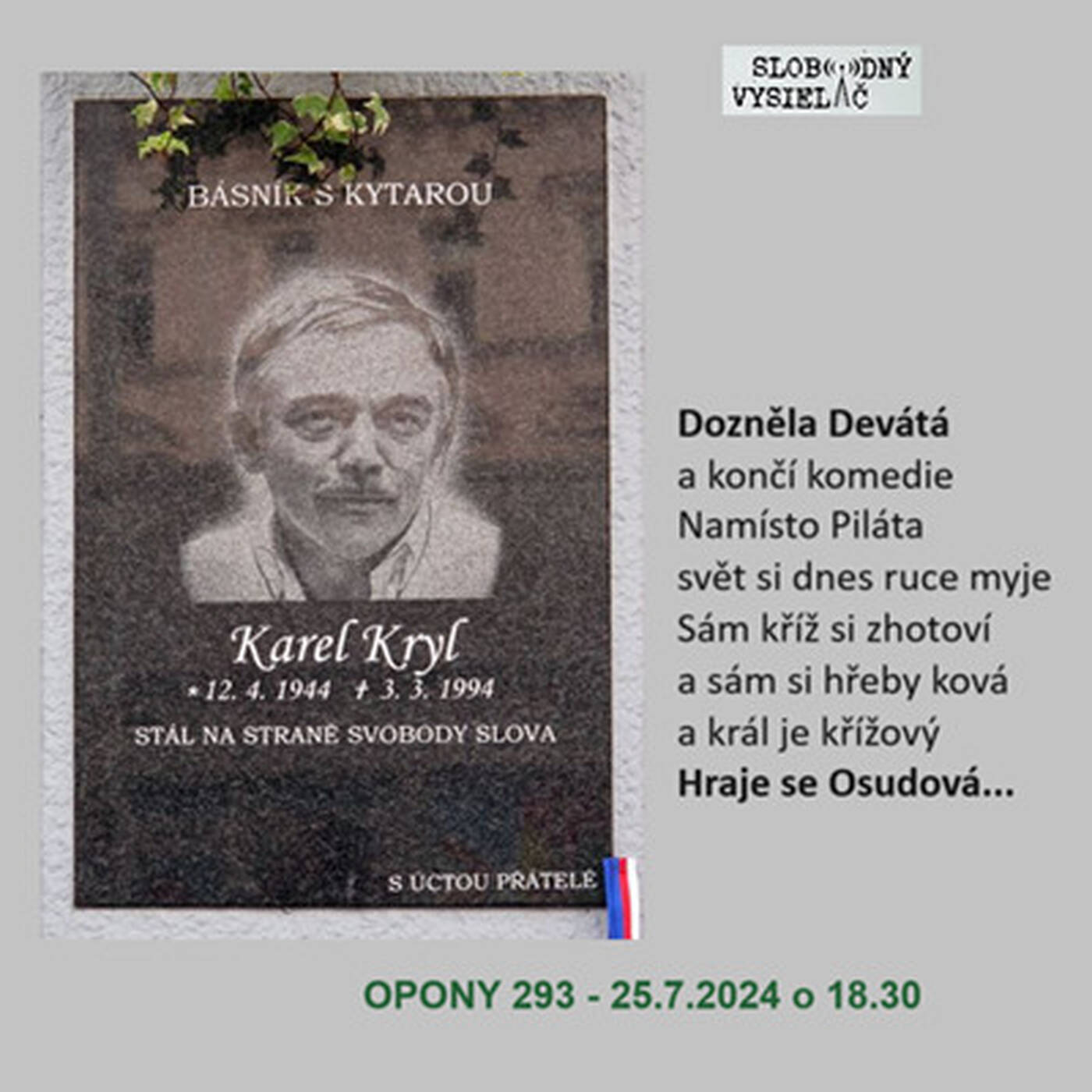 Opony 293 - 2024-07-25 „Hrá sa Osudová“ episode artwork
