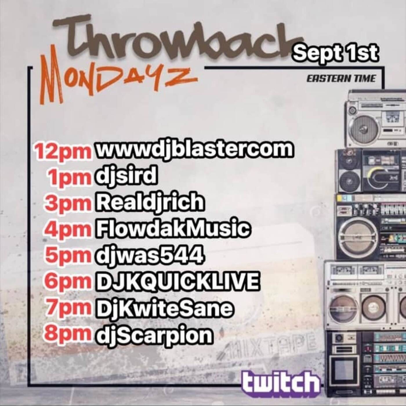 THROWBACKMONDAYZRAIDTRAIN Hosted By @djsird1 6-7PMEST‼️(SEP 01, 2025) episode artwork