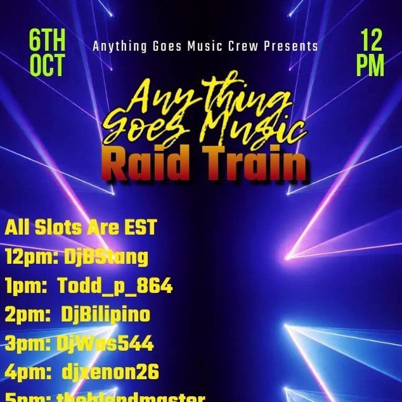 ANYTHINGGOESMUSICRAIDTRAINHosted By @spacejamentertainment 8-9PMEST‼️| @djkquicklive IN THE MIX (Oct 6, 2023) episode artwork