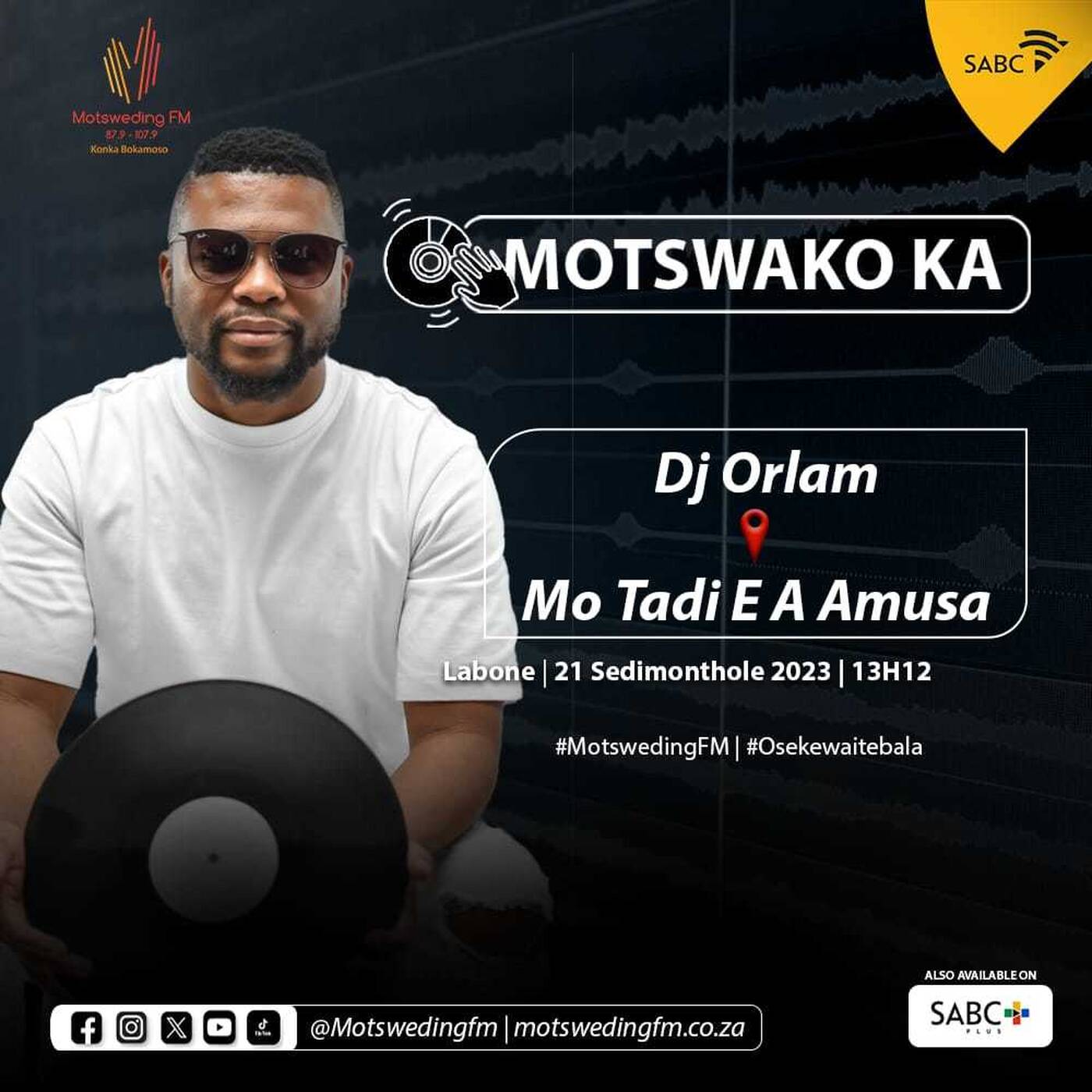 Dj Orlam- Motsweding FM Mix 2023 Dec episode artwork